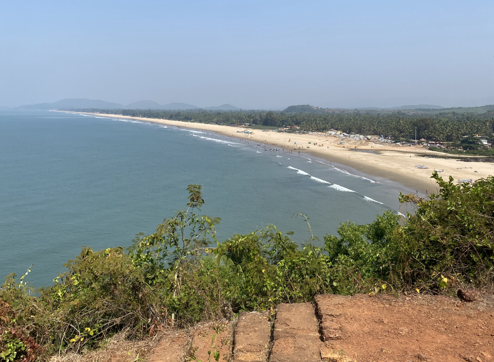 Ausblick auf Gokarna Beach